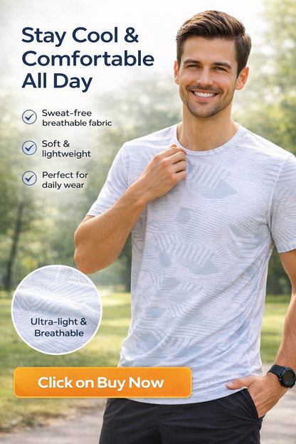 Men's Round Neck Polyester Casual T-shirt (Pack of 4)